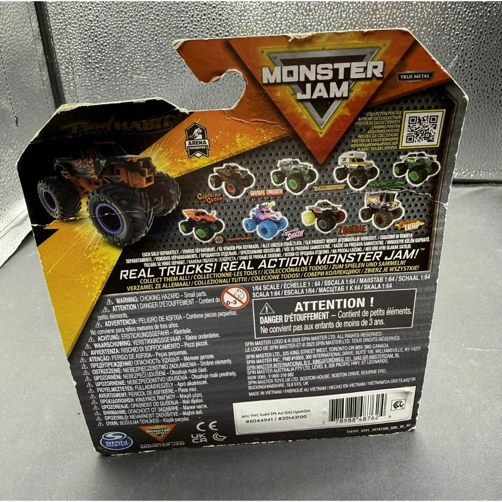Monster Jam Series 33 Bad Habit 1:64 Diecast Truck Lincoln Welders New